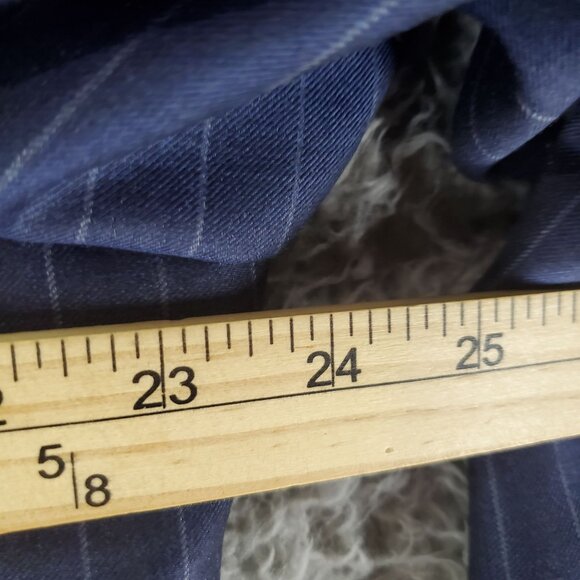 Jos. A. Bank Suit Mens 48R 43x28 Navy Blue Pinstriped Wool Reserve Two Piece - Picture 10 of 16